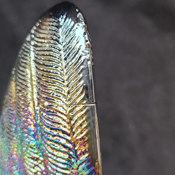 Hen On Nest Carnival Glass Oil Slick - Picture 8 of 8